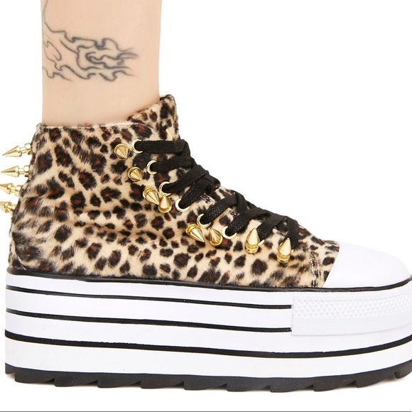 COPY - YRU platform cheetah sneakers - Picture 3 of 5